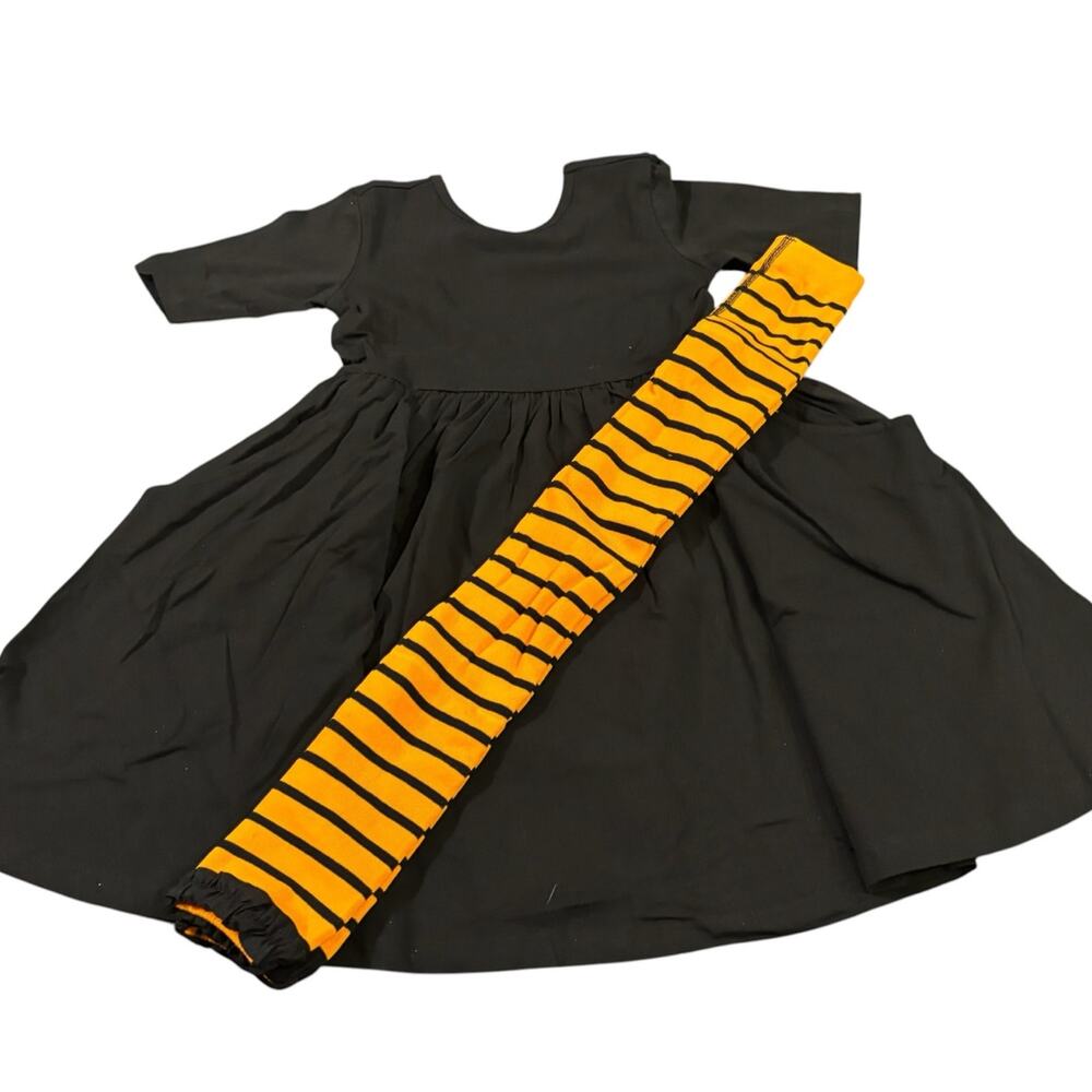 NWT Girls Size 8 Black dress with tights from Rufflebutts